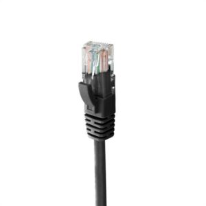 Patch cord UTP CAT6 CCA 30 centimetri colore nero